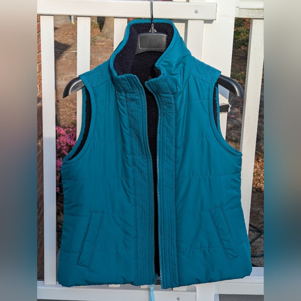 Talbots Teal Quilted Women's Vest